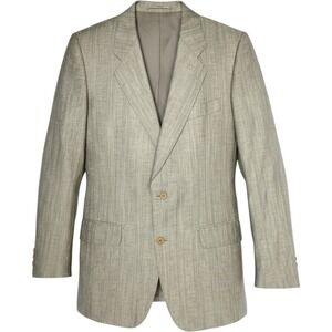 VTG Pierre Balmain Linen Wool Jacket Mens 48 Suit Blazer Sports Coat Italian